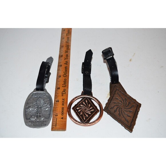 HTF Hyatt Westin LaCantera Metal Golf Bag Tag Lot San Antonio Texas 3pc lot - Picture 8 of 16